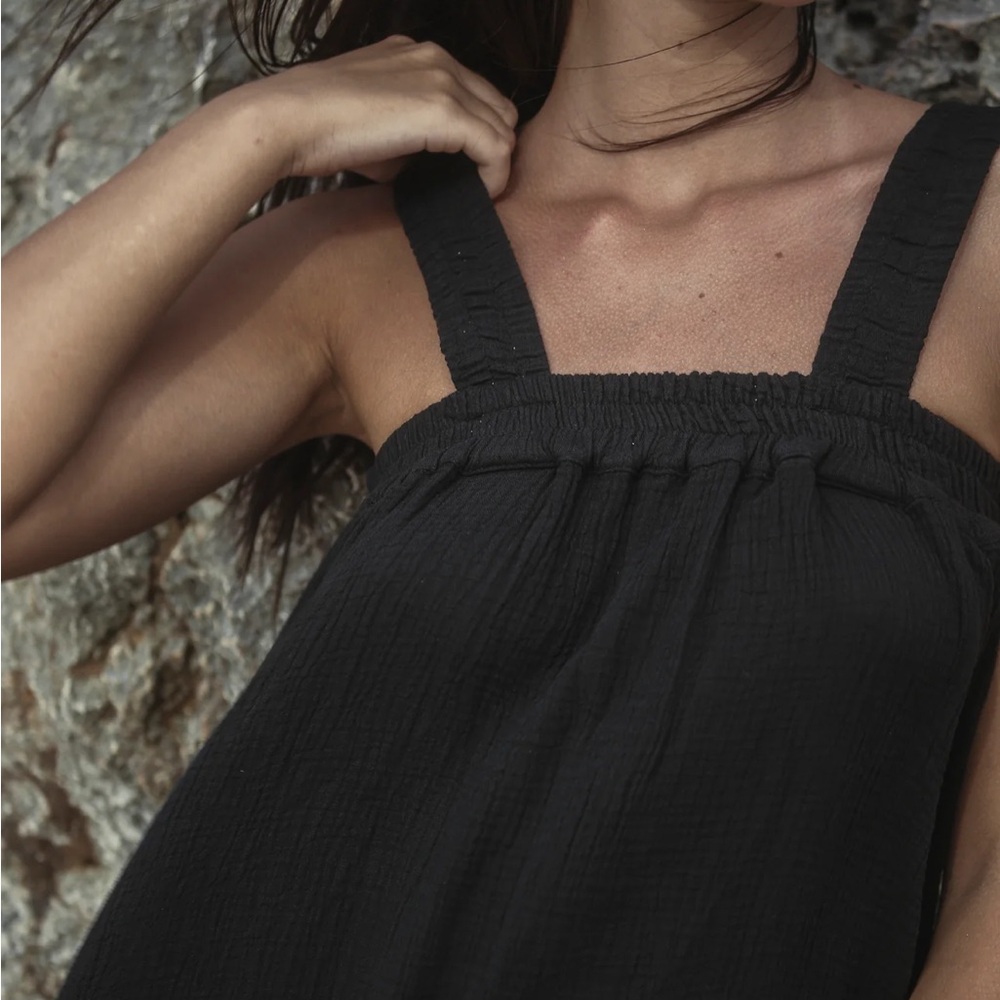 The Handloom Los Angeles Black Maxi Dress-  One Size Fits All